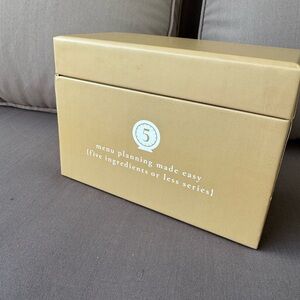 Gold Recipe Box 12 Week Meal Planner